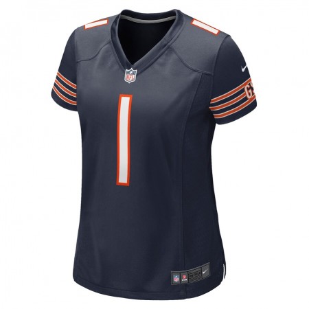 Maillot Femme Chicago Bears Justin Fields 1 Nike Bleu Marine 2021 NFL Draft